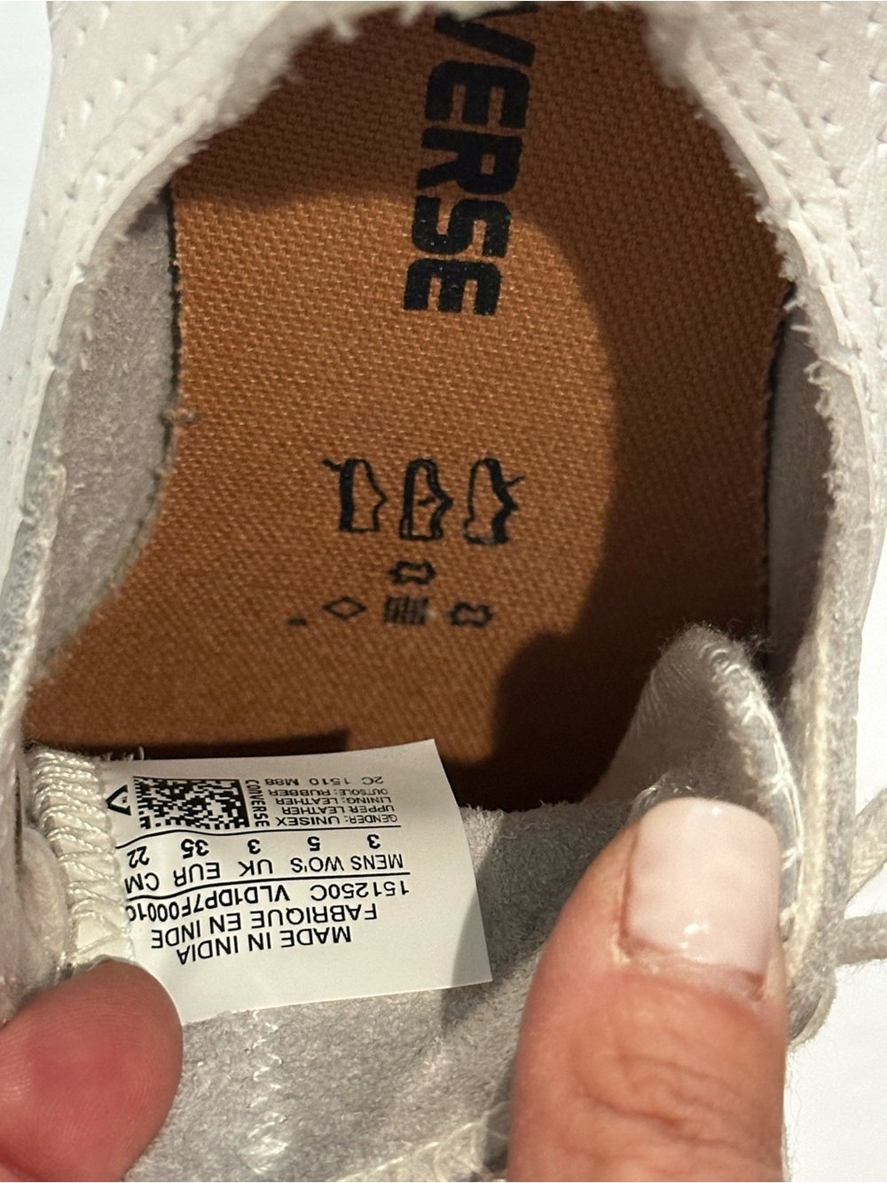CONVERSE All Star White Low-Top Perforated Leather Sneakers - Picture 3 of 6
